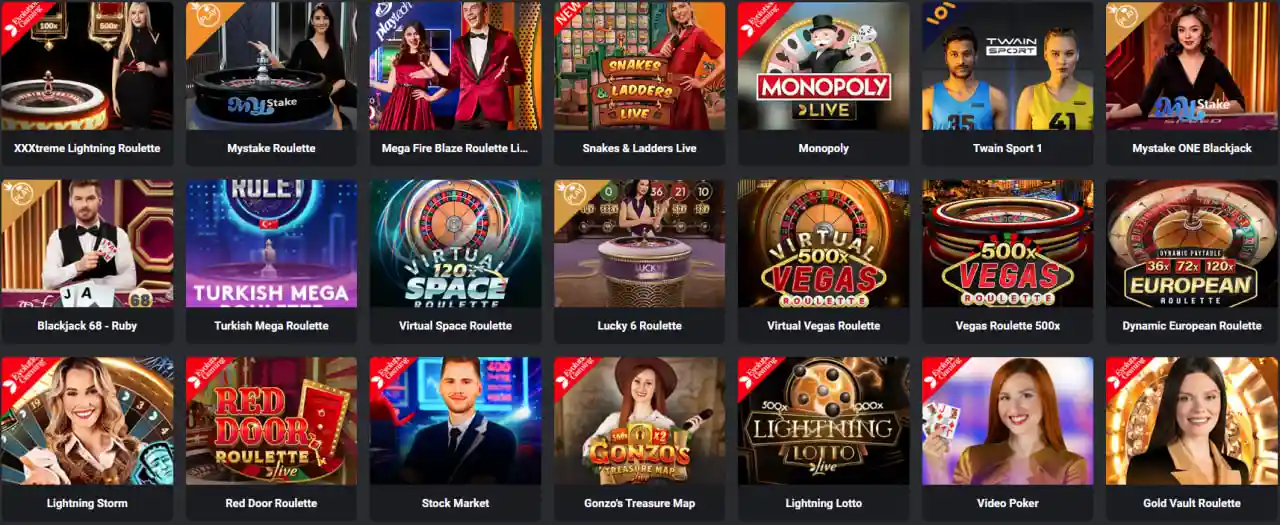 Casino live su MyStake Casino live su MyStake