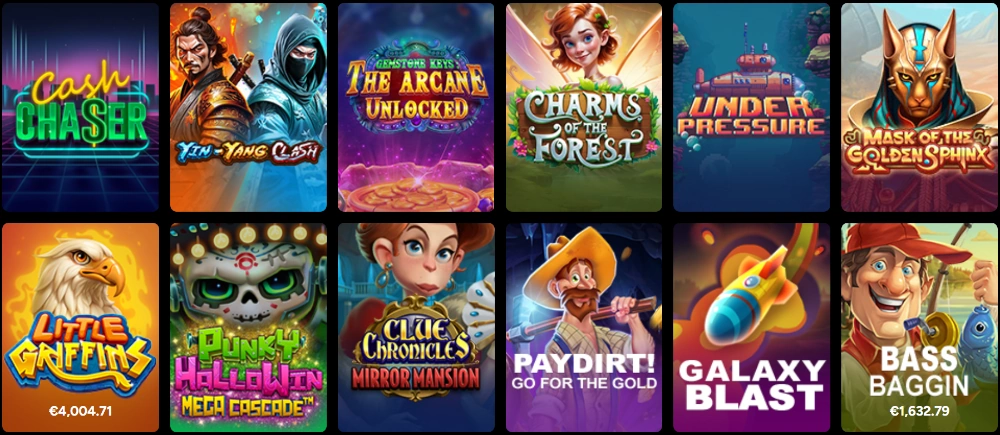 {70} Slot machine disponibili su Midas Casino.