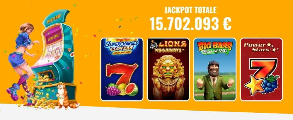 {20} Jackpot Disponibili su Oh My Spins Casino