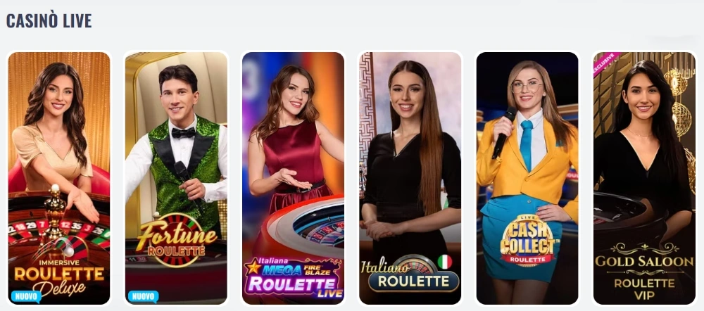 Casinò live su Oh My Spins Casino Casinò live su Oh My Spins Casino