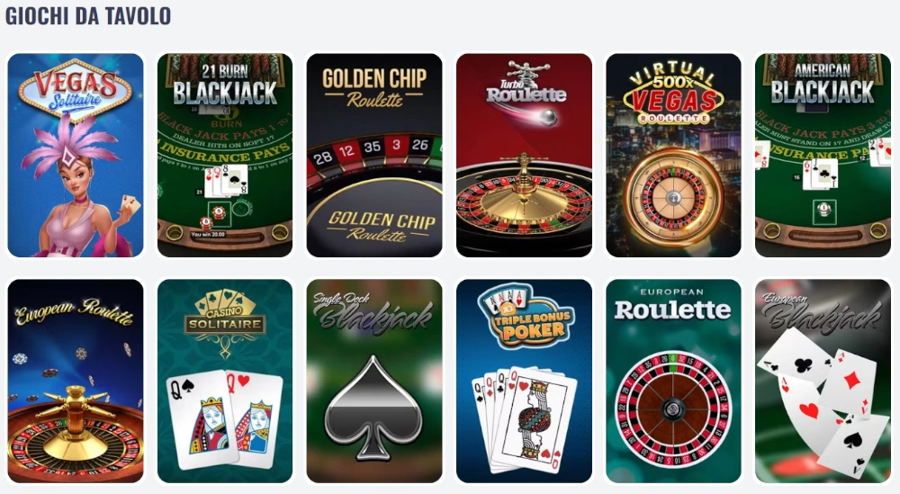 Giochi da tavolo su Oh My Spins Casino Giochi da tavolo su Oh My Spins Casino