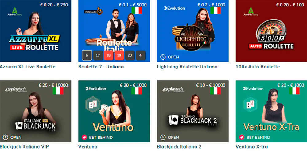Starcasino dal vivo