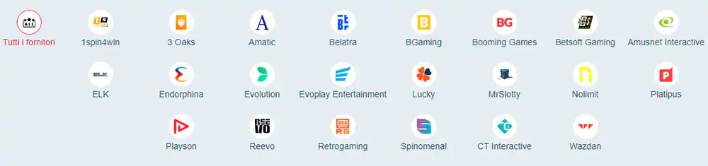 Il sito usa software di fornitori rinomati e affidabili come 1x2 Gaming, BGaming, Red Tiger Gaming, Play'n GO, NetEnt e altri. Esaminando le recensioni sul Casinò Syndicate, si nota l'efficienza nei pagamenti. Offrire agli utenti l'opzione di autodisclusione.