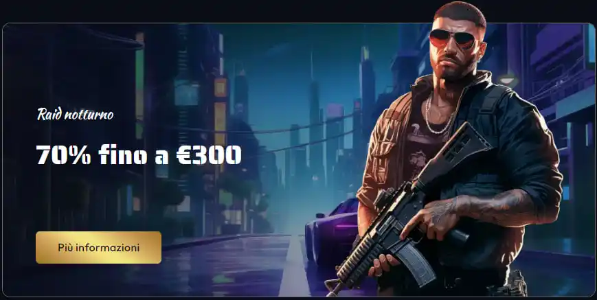 Raid notturno Gangsta Casino Gangsta Casino Raid notturno